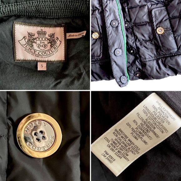 juicy couture puffer vest - Picture 4 of 10